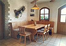 Sitzecke mit Sitzpolster